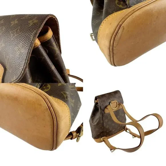 LOUIS VUITTON Brown Monogram Canvas Backpack - Picture 4 of 5